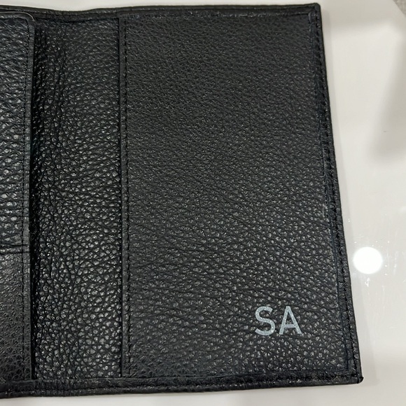 CALISTA ITALIAN BLACK SUPPLE PEBBLE GRAIN LEATHER WALLET 12x8 BRAND NEW - Picture 6 of 7